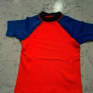 Kids Red and Blue Swim Shirt